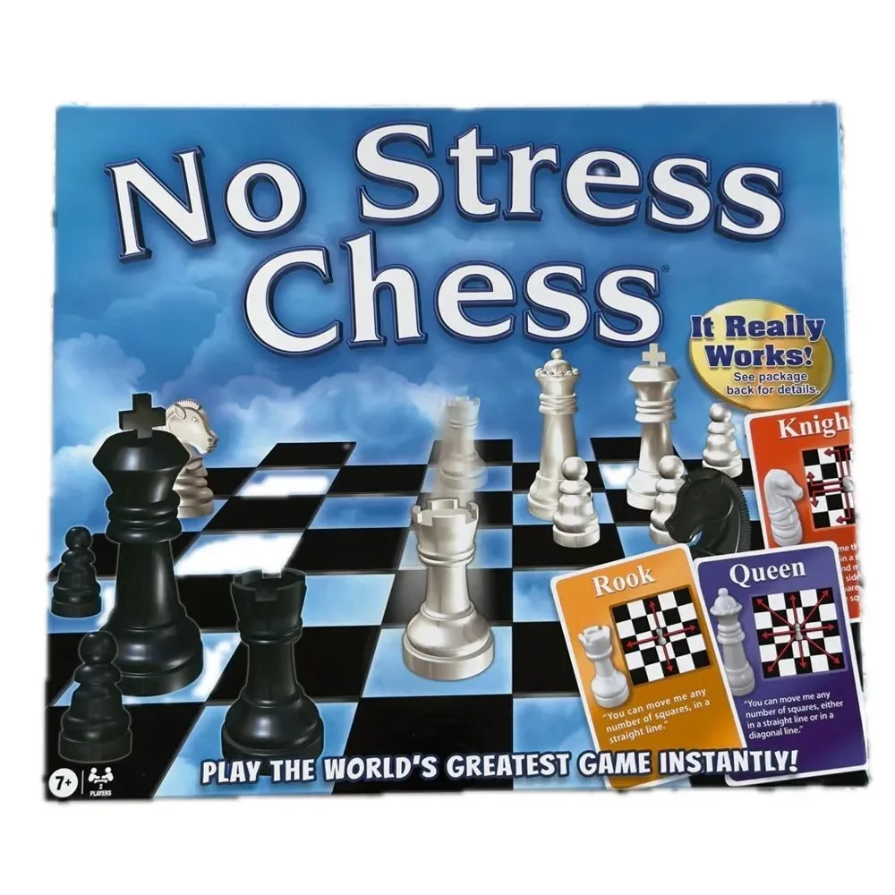 No Stress Chess Kids Children’s Screen-free Learning Games. Chess Teaching Game.